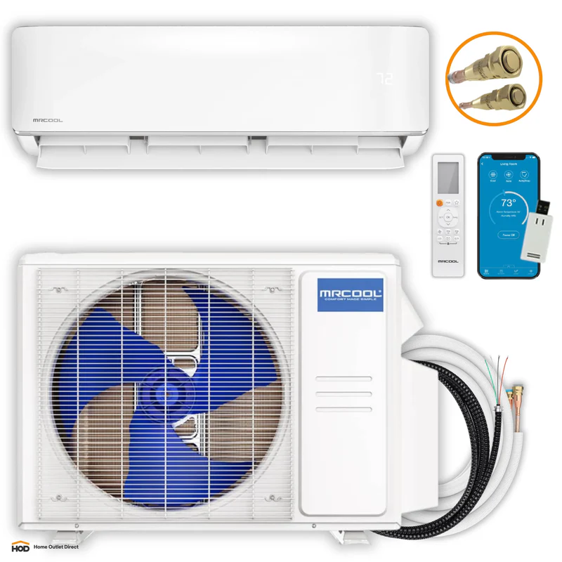 MRCOOL DIY 5th Gen E Star 12,000 BTU Single Zone Mini Split Complete System with 25ft Line Set 115V - R-454B